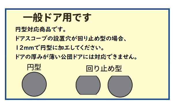 シャッター付きドアスコープ｜熊本市で鍵のことなら【キーメーカー】